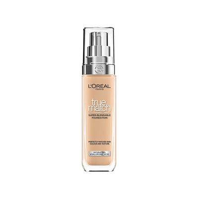 L'Oreal Paris True Match Foundation: Natural Finish, Hydrating Hyaluronic Acid Coverage, Long-Lasting 5N Neutral Underto
