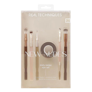 Real Techniques New Nude Daily Swipe Eye Brush Set 7 Pieces