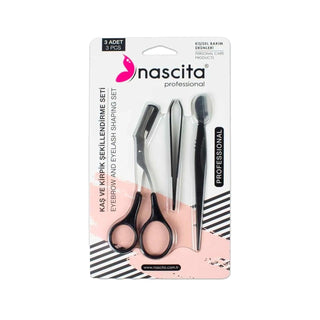 Nascita Eyebrow and Eyelash Grooming Set - 3 Piece Precision Kit for Women and Men, Includes Scissors, Tweezers, and Razor for Perfect Shaping Nascita 3 Piece Eyebrow & Eyelash Grooming Set - Precision Tools eyebrow grooming set, eyelash shaping tools, beauty grooming kit, Nascita grooming products, eyebrow shaping scissors, precision grooming tools, personal grooming, beauty essentials, grooming kit for women, grooming kit for men