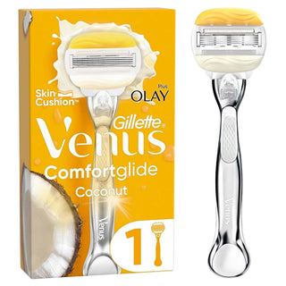 Gillette Venus ComfortGlide Olay Women's Razor - Moisturizing, 5-Blade Shaving System for Close Shave Gillette Venus ComfortGlide Olay Razor - Moisturizing Shaving Women's Razor, Gillette Venus, ComfortGlide Olay, Moisturizing Razor, Close Shaving Razor, Women's Grooming, Shaving Essentials, Personal Care, Feminine Hygiene, Sensitive Skin Solutions, Ergonomic Design, 5-Blade Razor
