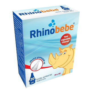 Rhinobebe Nasal Aspirator Spare Tip 20 Pieces