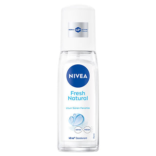 NIVEA Fresh Natural Pump Spray Deodorant for Women - Aluminum Free, Long Lasting Odor Protection & Refreshing Fragrance NIVEA Fresh Natural Deodorant - Aluminum-Free Odor Protection NIVEA deodorant, women's deodorant, pump spray deodorant, aluminum free deodorant, long lasting deodorant, fresh deodorant, odor protection, fragrance deodorant, deodorant, women's hygiene, personal care, body odor, sweat protection, aluminum-free, powder-free, dermatologically tested, ocean fragrance, refreshing scent, easy app