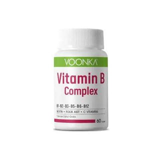 voonka vitamin b complex tablets front view, voonka vitamin b complex bottle side view Voonka Vitamin B Complex - Essential Energy Support | 60 Tablets Voonka Vitamin B Complex - Essential Energy Support vitamin-b-complex, voonka, dietary-supplement, energy-support, immune-support, adults, vitamin-c, fatigue-reduction, biotin, ai-generated