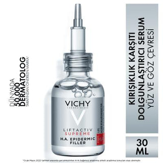 Vichy LiftActiv Supreme H.A. Epidermic Filler: Advanced Anti-Wrinkle Face & Eye Serum - Deeply Hydrating, Reduces Fine Lines, Hypoallergenic, 1.01 fl oz Vichy LiftActiv H.A. Serum: Anti-Wrinkle Face & Eye Treatment anti-wrinkle serum, face and eye serum, hyaluronic acid serum, peptide serum, Vichy Liftactiv Supreme, epidermic filler, skin hydration serum, anti-aging serum, wrinkle reduction, hypoallergenic serum, anti-wrinkle, face serum, eye serum, hyaluronic acid, peptide, Vichy, Liftactiv Supreme, epider