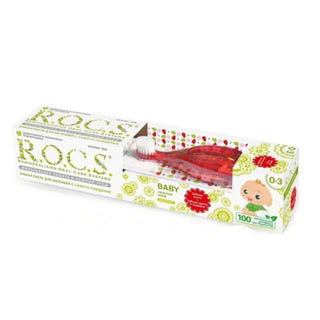 ROCS Baby 0-3 Years Toothpaste & Toothbrush