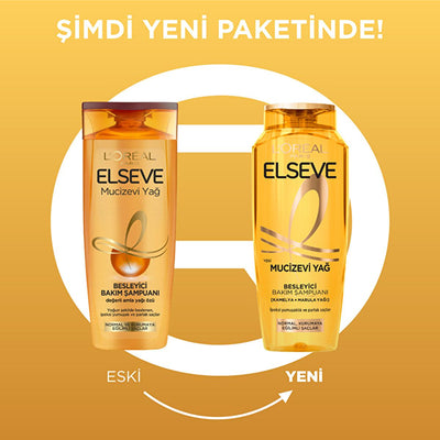 L'Oreal Paris Elseve: Nourishing Hair Shampoo for Dry Hair - Intense Moisture, Shine & 8-Week Nourishment with Kamelya &