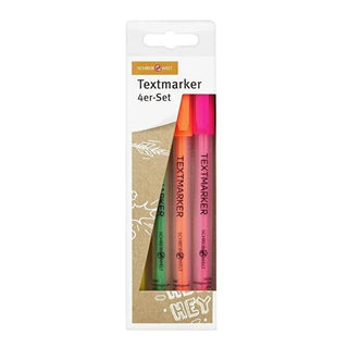 Schreibwelt Highlighter Set - 4 Assorted Colors Fluorescent Markers for Note Taking, Studying, Office, Textbook Highlighting Schreibwelt Highlighter Set - Fluorescent Markers for Studying highlighter set, fluorescent markers, study highlighters, office highlighters, assorted color highlighters, Schreibwelt highlighters, highlighters for note taking, highlighters for textbooks, highlighters, markers, fluorescent, studying, note-taking, office supplies, school supplies, color coding, organization, vibrant col