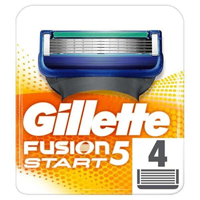Gillette Fusion Replacement Razor Blades for Men - 4 Pack, 5 Blades for Smooth Shaving, Compatible with Gillette Fusion 
