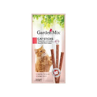 Gardenmix Lamb Cat Treats Sticks - High Protein, Healthy Snacks for Cats - 3x5g Gardenmix Lamb Cat Treats - High Protein Snacks cat treats, lamb cat treats, high protein cat snacks, supplementary cat food, healthy cat treats, cat snacks, natural cat treats, protein-rich cat treats, low crude fiber cat treats, lamb meat cat treats