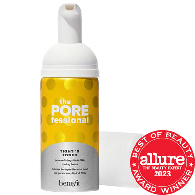 Benefit Cosmetics The POREfessional Tight 'n Toned Pore-Refining AHA+PHA Toner - Facial Toner for Minimized Pores, Gentl