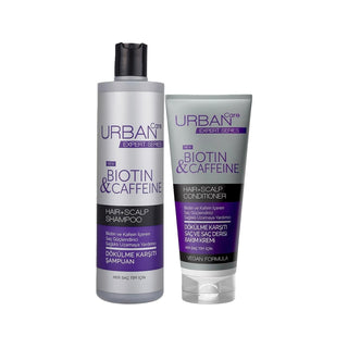 URBAN Care Expert Biotin & Caffeine Shampoo 350ml & Conditioner 200ml Set - Nourishing Hair Care for Healthier Growth Biotin & Caffeine Shampoo & Conditioner Set - Healthy Hair Care Biotin Shampoo, Caffeine Hair Care, Hair Nourishment Products, Shampoo and Conditioner Set, Hair Growth Promotion, Nourishing Hair Care, Hair Care Routine, Biotin and Caffeine, Hair Strengthening, Healthy Hair Products
