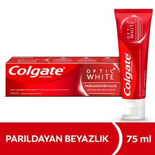 Colgate Optic White Whitening Toothpaste - Clinically Proven for Brighter Smile, 2.54 fl oz Colgate Optic White Whitening Toothpaste for Brighter Smile Toothpaste, Whitening toothpaste, Oral care, Colgate Optic White, Beyazlatıcı diş macunu, Whitening oral care, Smile whitening, Teeth whitening toothpaste, Dental care products, Oral hygiene, Clinically proven whitening, Safe for tooth enamel, Prevents tartar buildup, Brightens smile, Confidence booster
