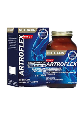 Nutraxin Artroflex HYA-C-II 90 Tablet - Joint Health Supplement with Glucosamine, Chondroitin, and Hyaluronic Acid