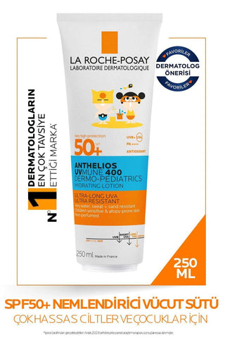 la roche posay hydrating milk spf50 for kids, bottle of la roche posay anthelios dermo pediatrics hydrating milk La Roche Posay Anthelios Dermo Pediatrics Hydrating Milk SPF50+ | 250 ml La Roche Posay Hydrating Milk SPF50+ for Kids - 250 ml la-roche-posay, hydrating-milk, spf50, kids-sunscreen, children-skin-care, uv-protection, moisturizer, non-greasy, water-resistant, ai-generated