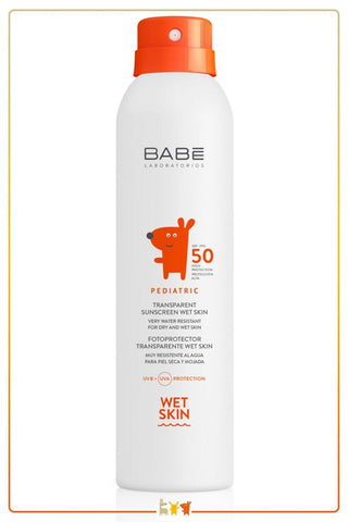 Babe Children's Sunscreen Spray SPF 50+ for Kids - Waterproof, Moisturizing, Pediatric Sun Protection