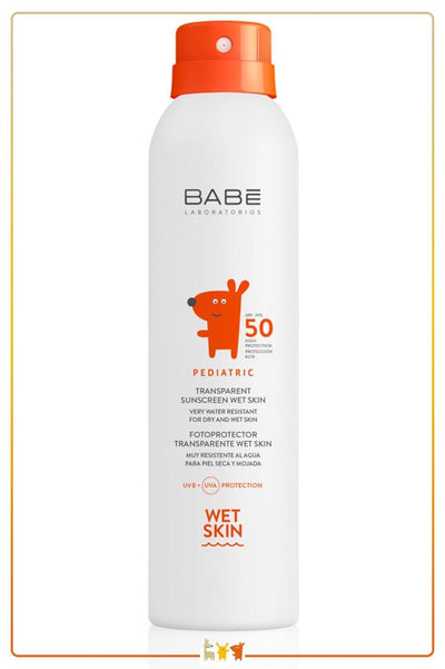 Babe Children's Sunscreen Spray SPF 50+ for Kids - Waterproof, Moisturizing, Pediatric Sun Protection