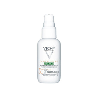 Vichy Capital Soleil UV Clear Spf 50+ Sunscreen for Sensitive Skin - Anti-Oiliness Properties, 40ml Vichy Capital Soleil UV Clear Spf 50+ Sunscreen - Anti-Oiliness & Sensitive Skin Vichy Capital Soleil UV Clear, SPF 50+ sunscreen, anti-oiliness sunscreen, sunscreen for sensitive skin, Vichy sunscreen 40 ml, non-greasy sunscreen, daily sunscreen, sun protection, skincare, cosmetics, sensitive skin care, oily skin solutions