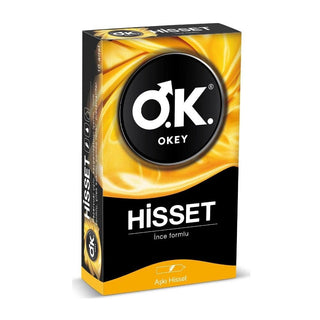 Okey Hisset Sensitive Condoms - Thin, 10-Pack for Enhanced Intimacy Okey Hisset Thin Condoms for Enhanced Intimacy sensitive condoms, thin condoms, Okey Hisset, intimacy products, condoms for sensation, adult products, intimate health, latex condoms, enhanced intimacy, couples gifts, sexual health products