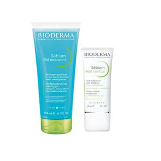 Bioderma Skincare Set for Acne Prone & Oily Skin - Sebium Mat Control & Foaming Gel Bioderma Skincare Set for Oily & Acne Prone Skin Bioderma Skincare Set, Acne Prone Skin Care, Oily Skin Solutions, Sebium Mat Control, Sebium Foaming Gel, Skincare Routine, Sebum Control, Gentle Cleansing, Dermatological Skincare, Non-comedogenic, Skincare for Sensitive Skin, Acne Management, Oily Skin Care Products