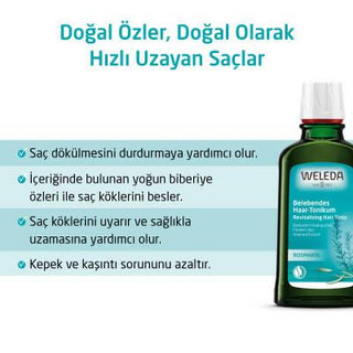 Weleda Organic Rosemary Hair Tonic - Stimulates Hair Growth, Reduces Hair Loss - 3.38 fl oz