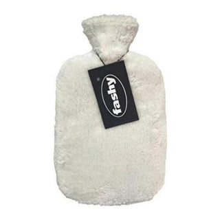 Fashy 2 Lt Plush Cover Hot Water Bottle in White - Comforting Relief for Menstrual Cramps & Cold Weather Fashy 2Lt Hot Water Bottle - Comforting Relief hot water bottle, plush cover hot water bottle, 2 Lt hot water bottle, white hot water bottle, comforting hot water bottle, menstrual relief, cold weather comfort, relaxation, cozy home, wellness, pain relief, Fashy, 2 Lt capacity, soft design, white color, comforting warmth