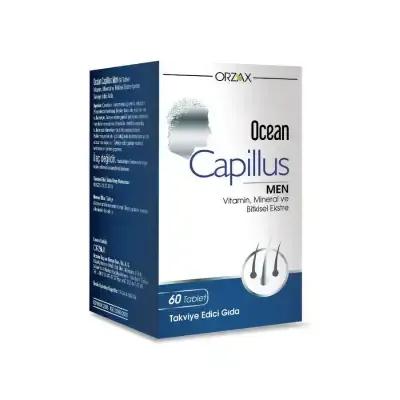 Orzax Ocean Capillus Men: Hair Growth Supplement - Block DHT, Support Thicker, Stronger Hair with Biotin, Saw Palmetto, 