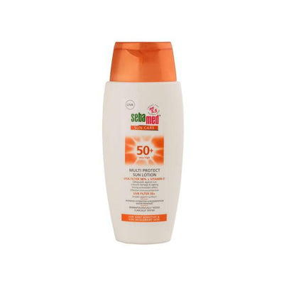 Sebamed Sun Lotion SPF 50+ - High UVA/UVB Protection, Non-Greasy, Alcohol & Paraben Free Sunscreen for Sensitive Skin