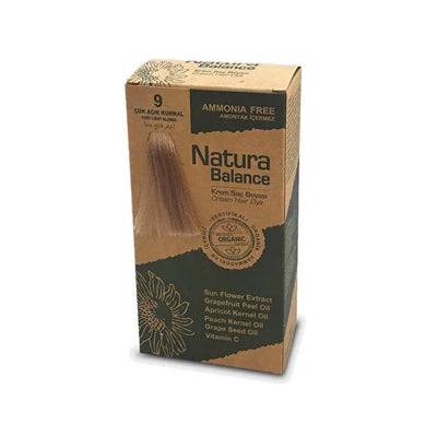 Natura Balance: Ammonia-Free Very Light Sandy Blonde Hair Dye (Shade 9) - Gentle Krem Sa� Boyasõ for Stunning Light Ash 