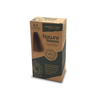 Natura Balance Ash Dark Blonde Hair Dye - Ammonia-Free 6.1 Küllü Koyu Kumral - Cool Toned Cream Hair Color Natura Balance Ash Blonde Hair Dye - Ammonia-Free, Cool Toned Hair dye, Ammonia free hair dye, Ash dark blonde hair dye, 6.1 hair color, Cool toned hair dye, Cream hair color, Hair coloring, Küllü Koyu Kumral, Cool blonde, Dark ash blonde, Hair color, Hair colour, Ammonia-free, Gentle hair dye, Cream hair dye, At home hair color, Hair dye for women, Hair dye for men, Grey coverage, Cool tones, Neutrali