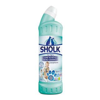sholk stain and odor eliminator 750ml bottle, safe cleaning solution for pets, sholk cleaner in use on pet bed Sholk Stain and Odor Eliminator - Safe for Pets and Homes | 750 ml Sholk Stain and Odor Eliminator - Pet Safe Formula 750ml pet-cleaner, odor-eliminator, stain-remover, sholk, hypoallergenic, pet-safe, natural-cleaning, cleaning-supplies, ai-generated, 750ml