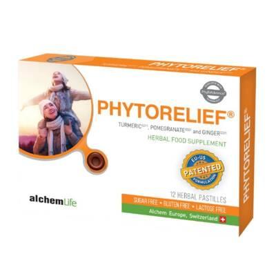 AlchemLife PhytoRelief Lozenges: Natural Throat Soothing with Pomegranate, Turmeric & Ginger - Herbal Relief Supplement 