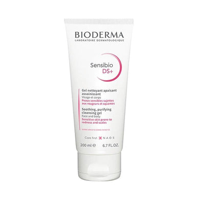 Bioderma Sensibio DS+ Foaming Facial Cleansing Gel for Sensitive Skin - Gentle, Soap-Free, 6.76 fl oz
