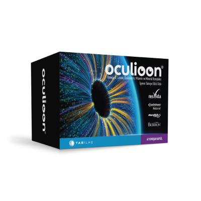 Oculioon Omega-3 Lutein Zeaxanthin Capsules: Eye Health, Vitamin & Mineral Complex - 60 Count Dietary Supplement