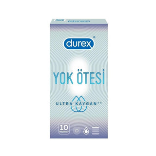 Durex Ultra Lubricated Condoms - Extra Thin, Natural Rubber Latex, 10 Count Durex Ultra Lubricated Condoms - Extra Thin & Sensitive Durex, Ultra lubricated condoms, Extra thin condoms, Natural rubber latex condoms, Safe intimacy products, Condoms, Intimate protection, Sensitivity enhanced condoms, Pleasure enhanced condoms, Couples intimacy, Protection during intimacy, Latex condoms, Lubricated condoms, 52 mm condoms, Reservoir tip condoms, Intimacy essentials, Relationship enhancers