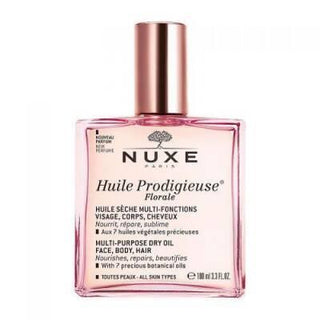 Nuxe Huile Prodigieuse Floral: Luxurious Dry Body Oil with 7 Botanical Oils - Moisturizing, Antioxidant & Floral Scented - 100ml Nuxe Huile Prodigieuse Floral: Dry Oil for Radiant Skin & Hair Nuxe Huile Prodigieuse Floral, dry body oil, floral body oil, natural skincare, botanical oil blend, moisturizing body oil, hair and skin oil, anti-oxidant body oil, Nuxe, body oil, floral oil, skincare, face oil, hair oil, moisturizer, antioxidant, botanical, natural, clean beauty, fragrance, rose oil, jasmine oil, dr
