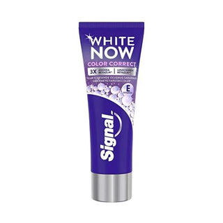 Signal Whitening Toothpaste - Signal White Now Color Correct for a Brighter Smile, Fluoride Toothpaste with E Vitamin Signal White Now Color Correct Whitening Toothpaste | Brighten Your Smile whitening toothpaste, Signal White Now, Color Correct toothpaste, oral care with E Vitamin, fluoride toothpaste, teeth whitening, oral hygiene, bright smile, confident smile, Sodium Fluoride toothpaste, non-abrasive whitening, E Vitamin oral care