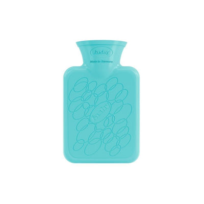 Fashy Hot Water Bottle - Portable Pocket-Sized Design for Menstrual Cramps & Muscle Pain Relief - 0.3L Capacity, Blue