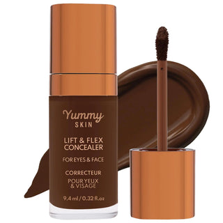 Yummy Skin Hydrating Concealer with Hyaluronic Acid & Caffeine - Vegan, Cruelty-Free Liquid Concealer for Natural Coverage Yummy Skin Hydrating Concealer - Vegan & Cruelty-Free hydrating concealer, vegan cosmetics, cruelty-free makeup, liquid concealer, hyaluronic acid concealer, caffeine concealer, natural coverage, gluten-free makeup, serum-hybrid concealer, skin-loving formula, medium to full coverage, liquid formulation, vegan makeup, cruelty-free cosmetics, gluten-free cosmetics, natural makeup, skinca