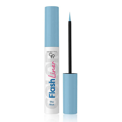 Golden Rose Flash Liner: Sky Blue Eyeliner - Intense Pigment, Long-Lasting, Easy Application for Vibrant Eye Makeup