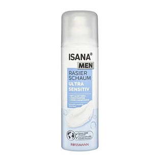 Isana Men Sensitive Skin Shaving Cream with Aloe Vera - Gentle, Soothing, 300ml for Men - Isana Isana Men Sensitive Skin Shaving Cream - Aloe Vera sensitive skin shaving cream, aloe vera shaving cream, men's grooming products, shaving cream for sensitive skin, aloe vera skincare, gentle shaving products, men's skincare, Isana, soothing shaving cream, men's grooming, skincare for men