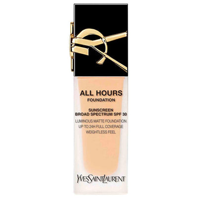 All Hours - 24H Longwear Liquid Foundation with Hyaluronic Acid & SPF 30 - Matte Finish, Full Coverage, Waterproof & Tra