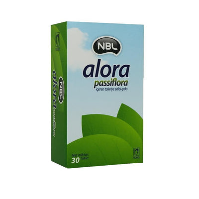 NBL Alora Passiflora Dietary Supplement for Relaxation - 30 Tablets, Natural Anxiety Relief for Adults