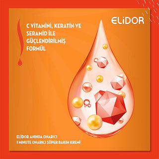 Elidor Instant Repair Hair Care Cream - 1 Minute Repair, Enriched with C Vita...