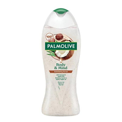 Palmolive Natural Body Wash with Coconut & Jojoba Oil - Gentle, Exfoliating, Eco-Friendly - Dermatologically Tested
