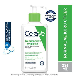 cerave moisturizing cleanser 236ml bottle, cerave moisturizing cleanser application on skin CeraVe Moisturizing Cleanser - Hydrating Formula | 8 fl oz CeraVe Moisturizing Cleanser - Hydrating Formula cerave, moisturizing-cleanser, dry-skin, sensitive-skin, hypoallergenic, skincare, hydrating, dermatologist-tested, ai-generated, gentle-cleanser