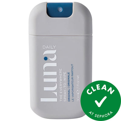 Luna Daily The Everywhere Spray-To-Wipe - pH Balancing Prebiotic Cleansing Body Spray/Wipes for All Skin Types, Vegan Sk