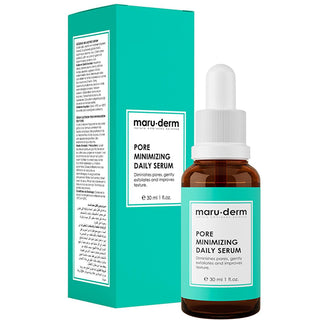 maruderm bha and peptide serum 30ml bottle, maruderm skin care serum close-up, pore minimizing serum application Maruderm BHA and Peptide Skin Care Serum - Pore Minimizer | 30 ml Maruderm BHA Peptide Serum - Pore Minimizer | 30 ml maruderm, bha-serum, peptide-serum, pore-minimizer, skin-care, oily-skin, anti-aging, serum-30ml, facial-serum, ai-generated