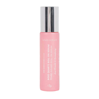 Bade Natural Pink Quartz Anti-Aging Face Serum: Natural Antioxidant Roll-On for Wrinkle Reduction, Hydration, and Radian