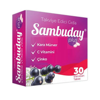 Sambuday Plus Black Elderberry 30 Effervescent Tablets