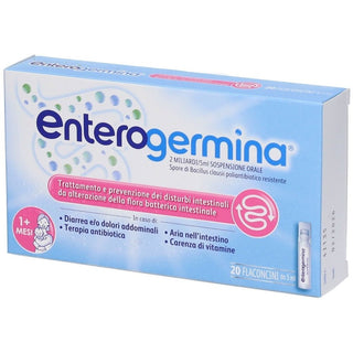 Enterogermina 20 Flakons - Probiotics for Digestive Health | 20 Flakons